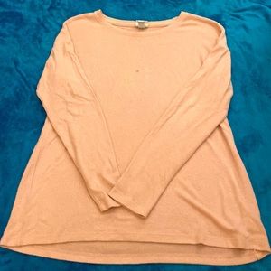 Light pink long sleeve shirt